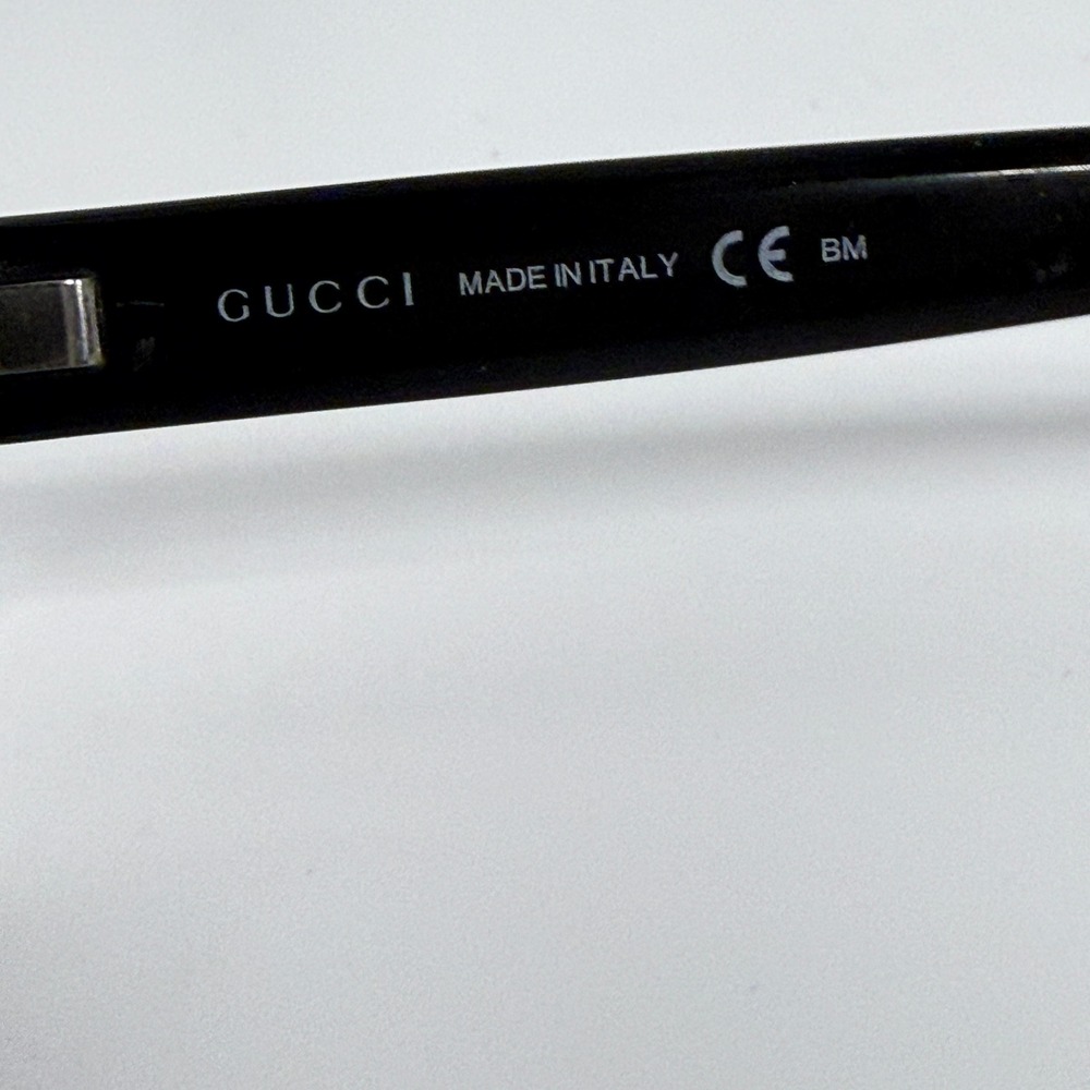Gucci GG 1022 807 140 Black Rectangular Eyeglass Frames Made in Italy Men Womens - Picture 6 of 7